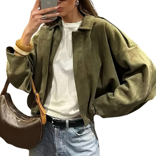ALEENA™ – Relaxed Fit Military Style Jacket