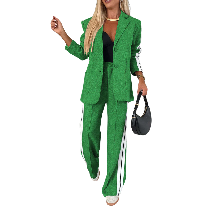 ZORA™ – Casual Striped Two-Piece Set