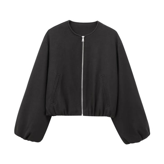 ARMINDA™ – Casual Balloon Sleeve Jacket