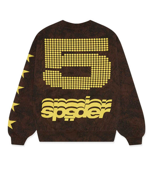 Sp5der 5 Crewneck Sweatshirt Brown