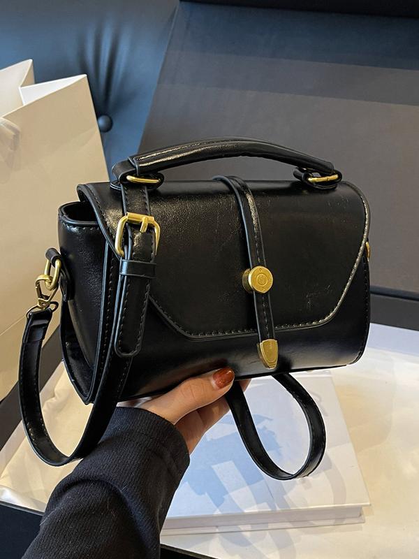 AVANLIE™ - Trendy Contrast Stitching Small Square Shoulder Bag